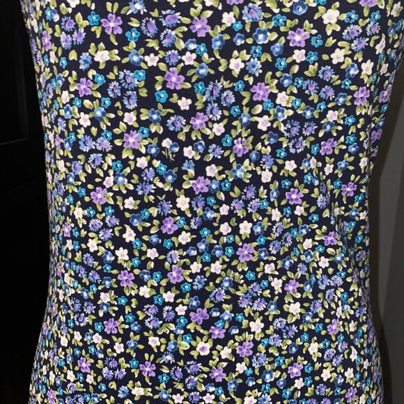 A. Byer Dress Size M Floral Midi Whimsigoth Gothic Romance Dark Academia Moody - Picture 3 of 9